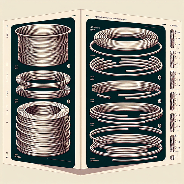 aluminum bonsai wire of various gauges