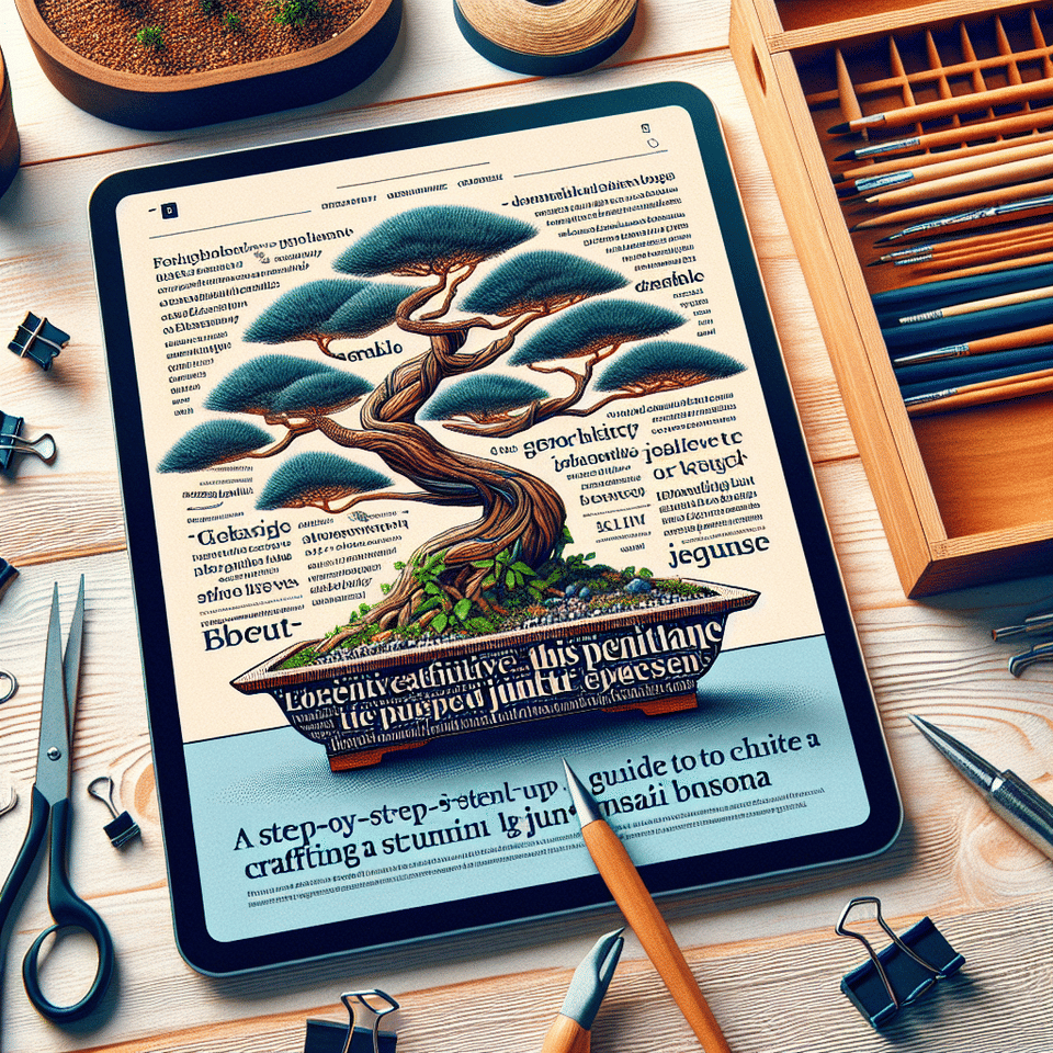 A Step-by-Step Guide to Crafting a Stunning Juniper Bonsai
