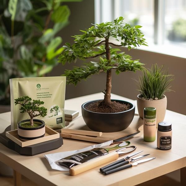 Bonsai Tree Seed Starter Kit - Mini Bonsai Plant Growing Kit, 4 Types of  Seeds, Potting Soil, Jute Bags, Pruning Shears Scissor Tool, Plant Markers