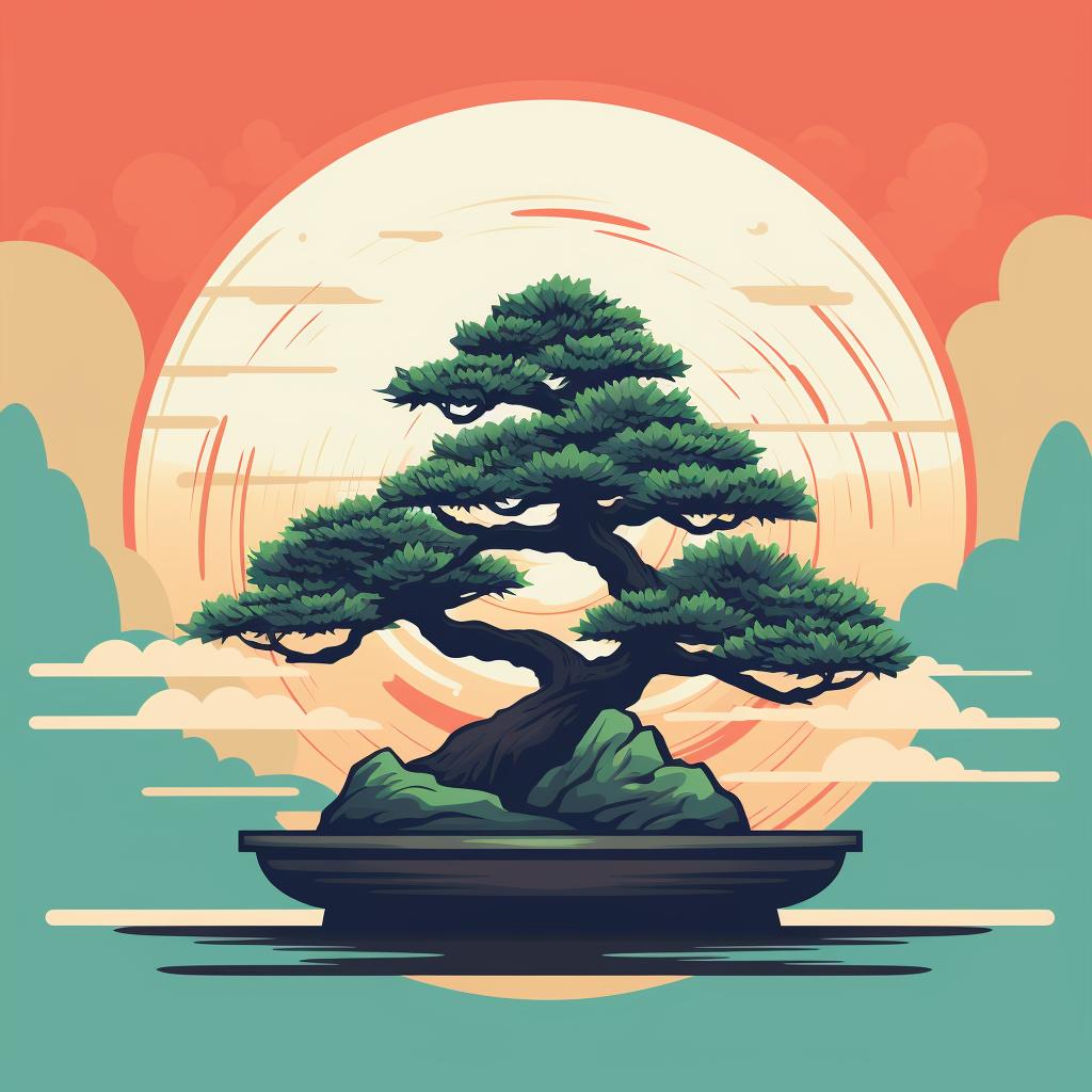 A well-cared-for, thriving bonsai tree
