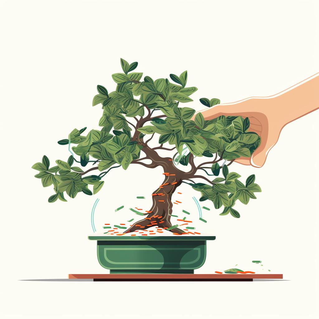 Pruning a Money Tree Bonsai