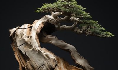 Can a bonsai tree heal and continue to grow if the trunk is cut halfway through?