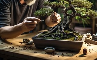 What are some tips for styling a bonsai tree to achieve a natural look?