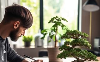 When is the best time to water an indoor bonsai plant and how often should I do it?